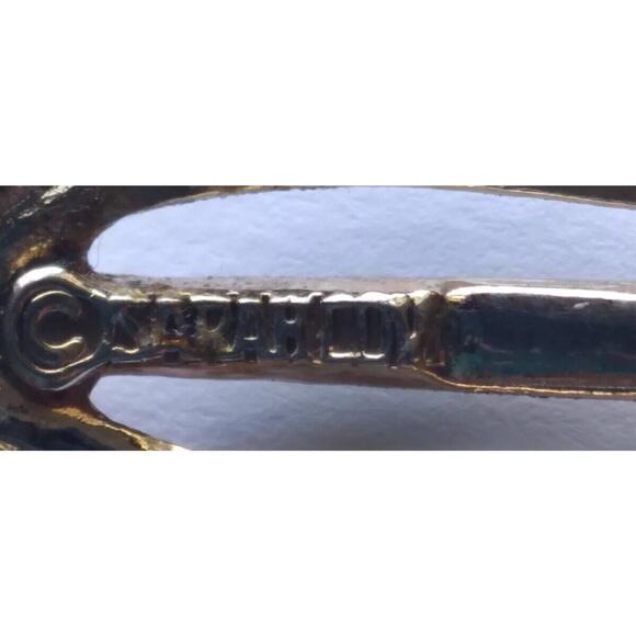 Vintage Sarah Coventry Pendant Necklace Faux Pearls Goldtone Touch Of Elegance - Picture 5 of 8